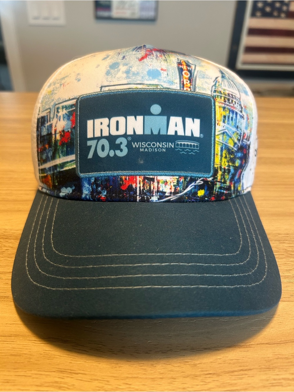 BOCO Gear Ironman 70.3 Wisconsin Madison Hat Running Trainer Cap
